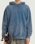 Unisex Super Heavy Faded Acid Wash Hoodie 01
