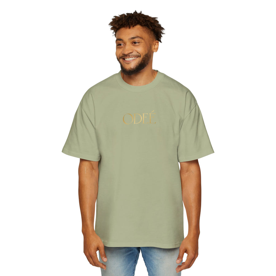 ODEÉ | Gold Logo | Men's Heavy Oversized tshirt | GSM 280 | US