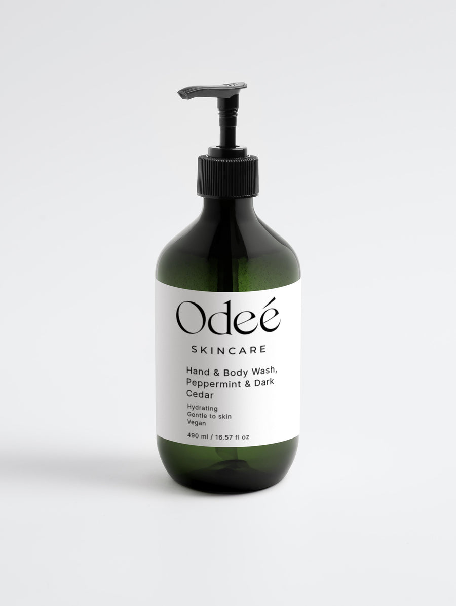 Body Wash, Peppermint & Dark Cedar