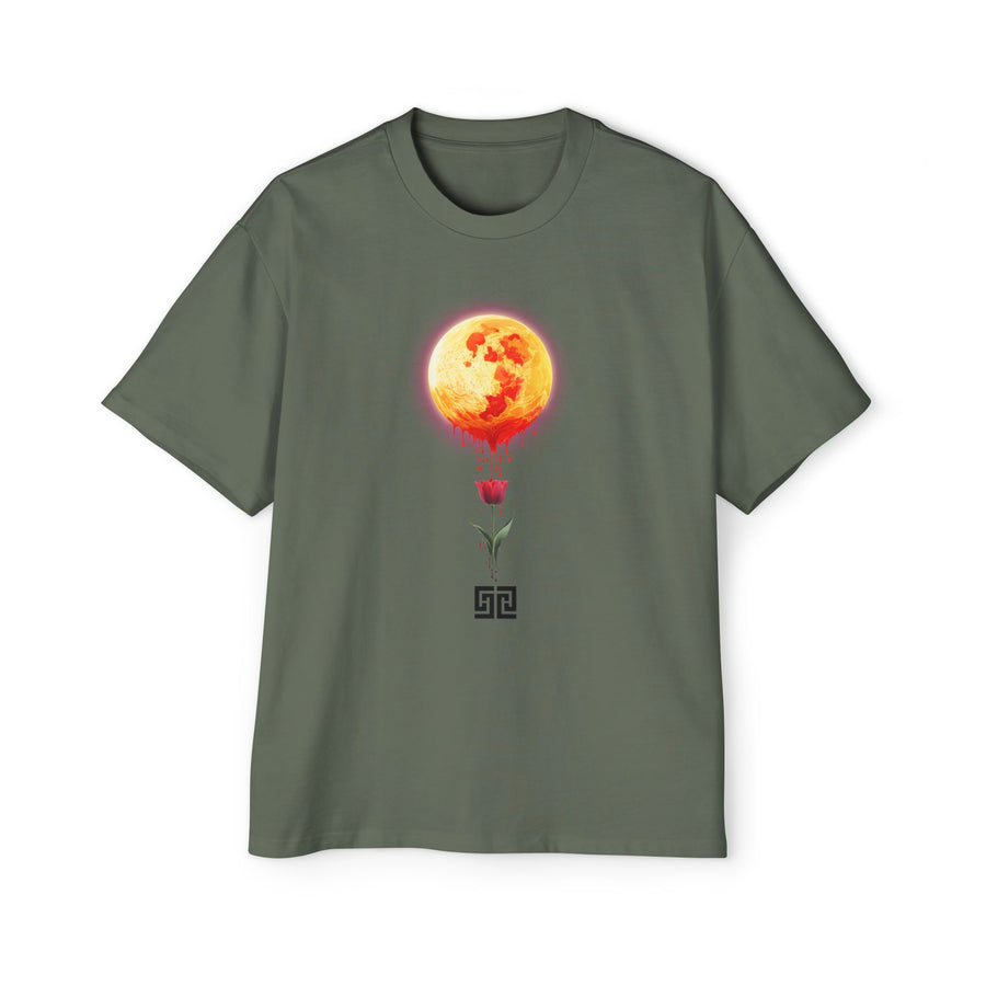 ODEÉ | LavaMoon #001 | Men's Heavy Oversized tshirt | GSM 280 | US