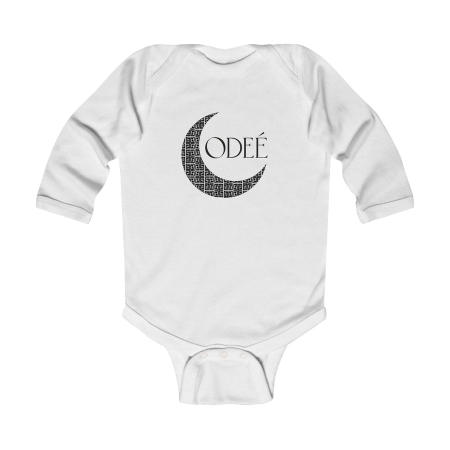 ODEÉ | Moon Pattern #001 | Infant Fine Jersey Bodysuit | GSM 170