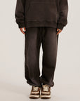 Black Pattern Unisex Sun Faded SweatPants