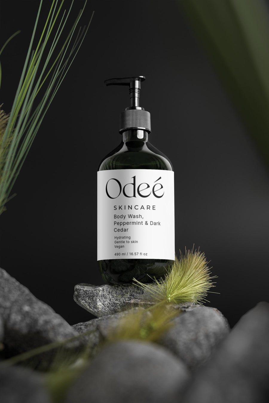 Body Wash, Peppermint & Dark Cedar