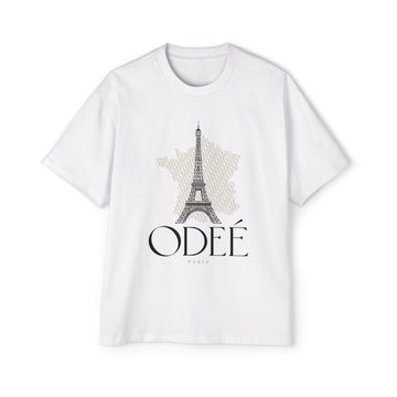 ODEÉ | Eiffel Tower #002 | Men's Heavy Oversized tshirt | GSM 280 | US