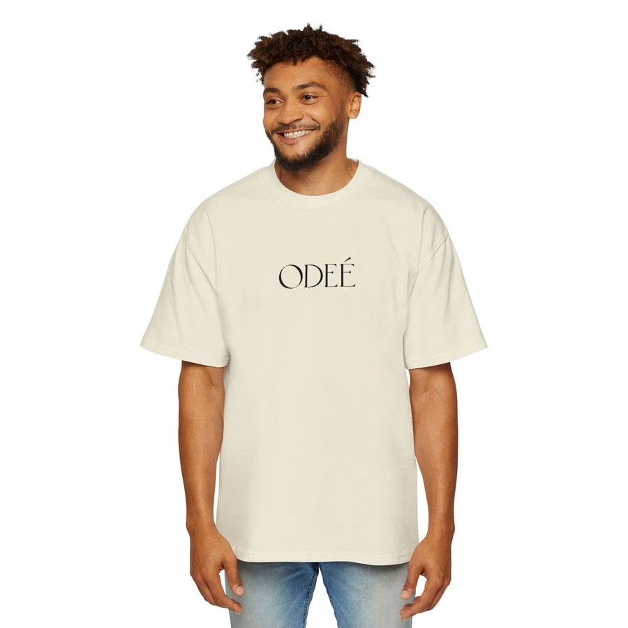 ODEÉ | Black Logo | Men's Heavy Oversized tshirt | GSM 280 | US