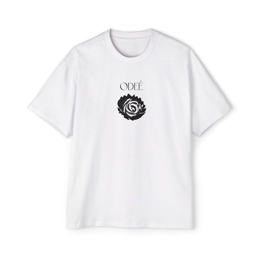 ODEÉ | Black ROSE | Men's Heavy Oversized tshirt | GSM 280 | US