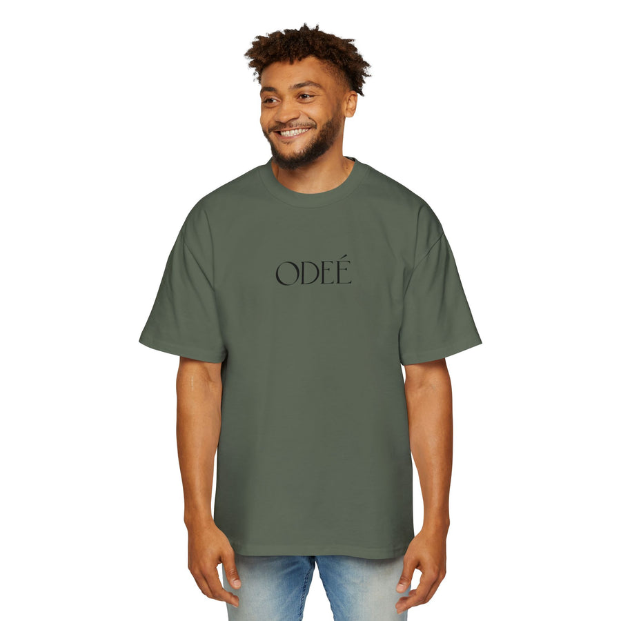ODEÉ | Black Logo | Men's Heavy Oversized tshirt | GSM 280 | US