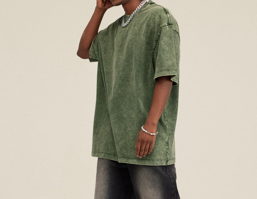 Pattern 029 Unisex Snow Wash Tshirt