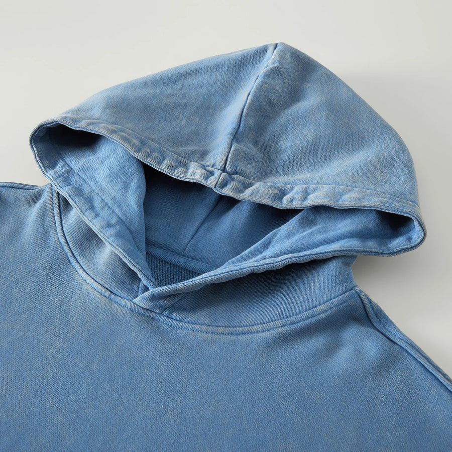 Unisex Super Heavy Faded Acid wash Hoodie | 01