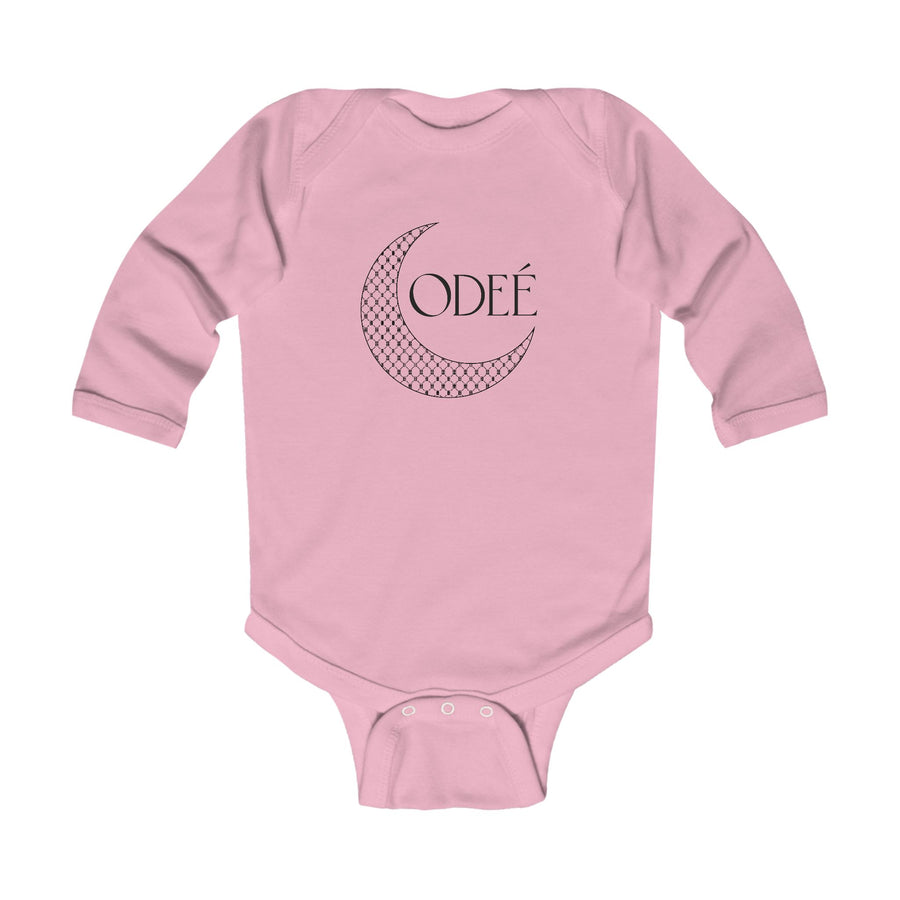 ODEÉ | Moon Pattern #002 | Infant Long Sleeve Bodysuit | 170 GSM