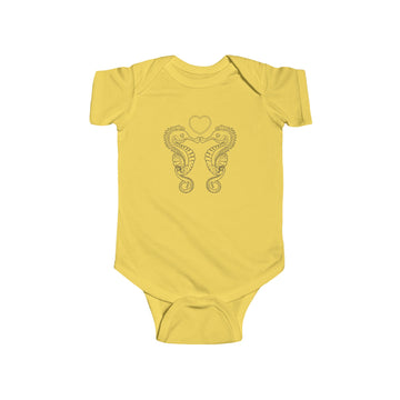 ODEÉ | Seahorse | Infant Fine Jersey Bodysuit | 153 GSM