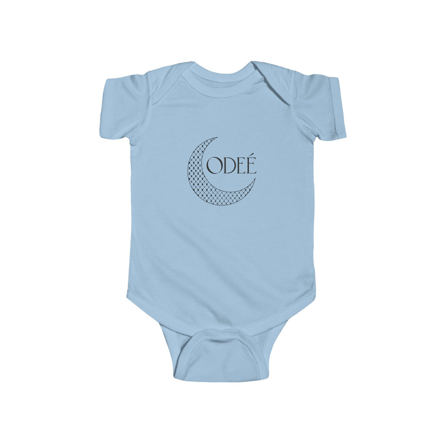 ODEÉ | Moon Pattern #002 | Infant Fine Jersey Bodysuit | 153 GSM