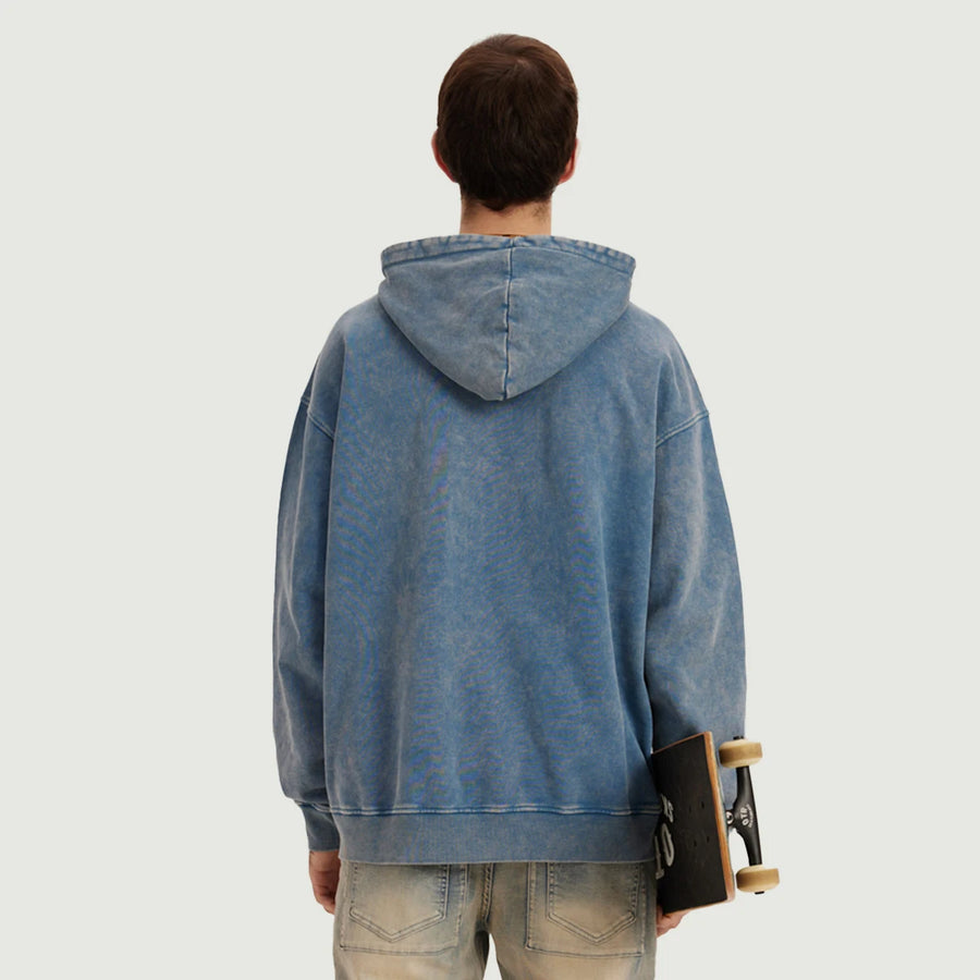 Unisex Super Heavy Faded Acid wash Hoodie | 01
