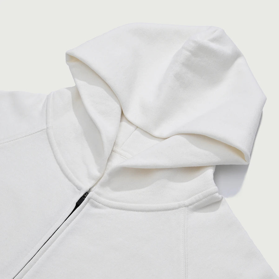 Beige MarkStyle (87) Unisex Heavy Flecee Lined Zip Hoodie