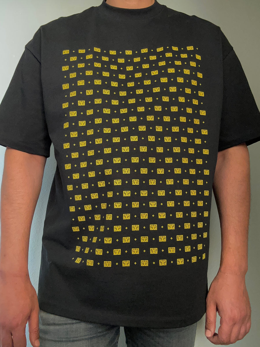 Yellow Minimono Unisex Oversized Crewneck Tshirt