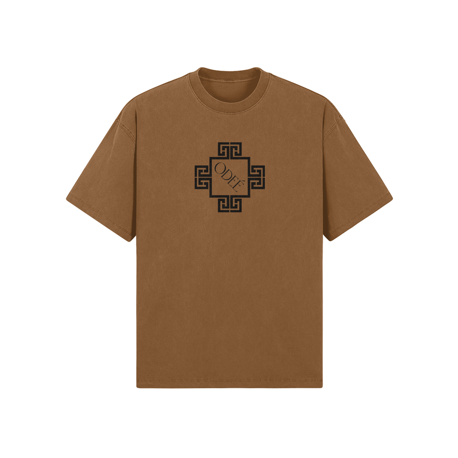 ODEÉ | Pattern (110) | Unisex Oversized Neck Tshirt | 285 GSM