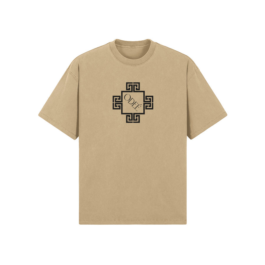 ODEÉ | Pattern (110) | Unisex Oversized Neck Tshirt | 285 GSM