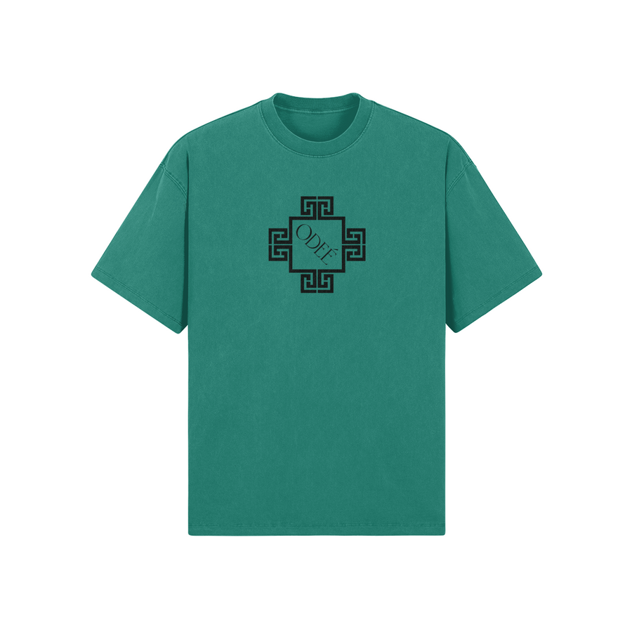 ODEÉ | Pattern (110) | Unisex Oversized Neck Tshirt | 285 GSM