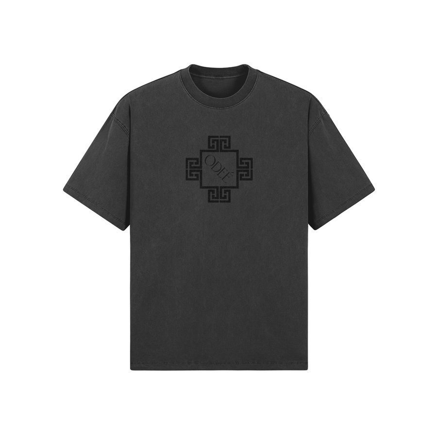 ODEÉ | Pattern (110) | Unisex Oversized Neck Tshirt | 285 GSM
