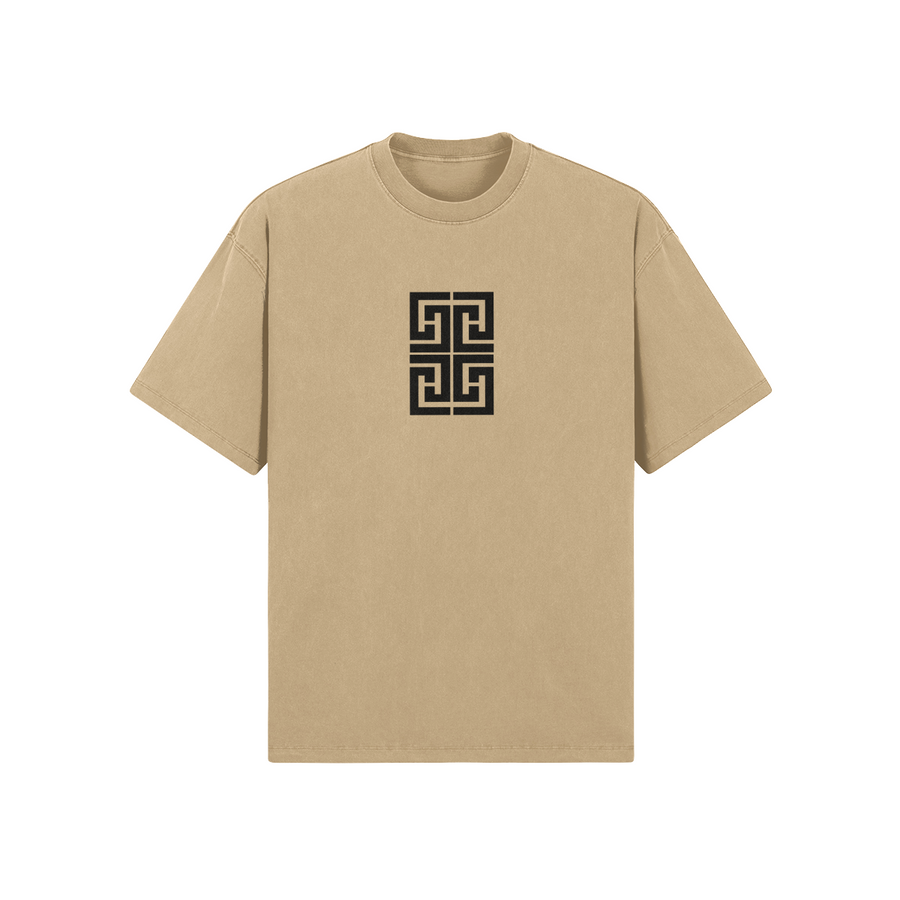 ODEÉ | Pattern #002 (107) | Unisex Oversized Neck Tshirt | 285 GSM