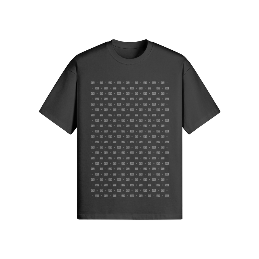 ODEÉ | Grey minimono (104) Unisex Oversized Crewneck Tshirt | 305 GSM