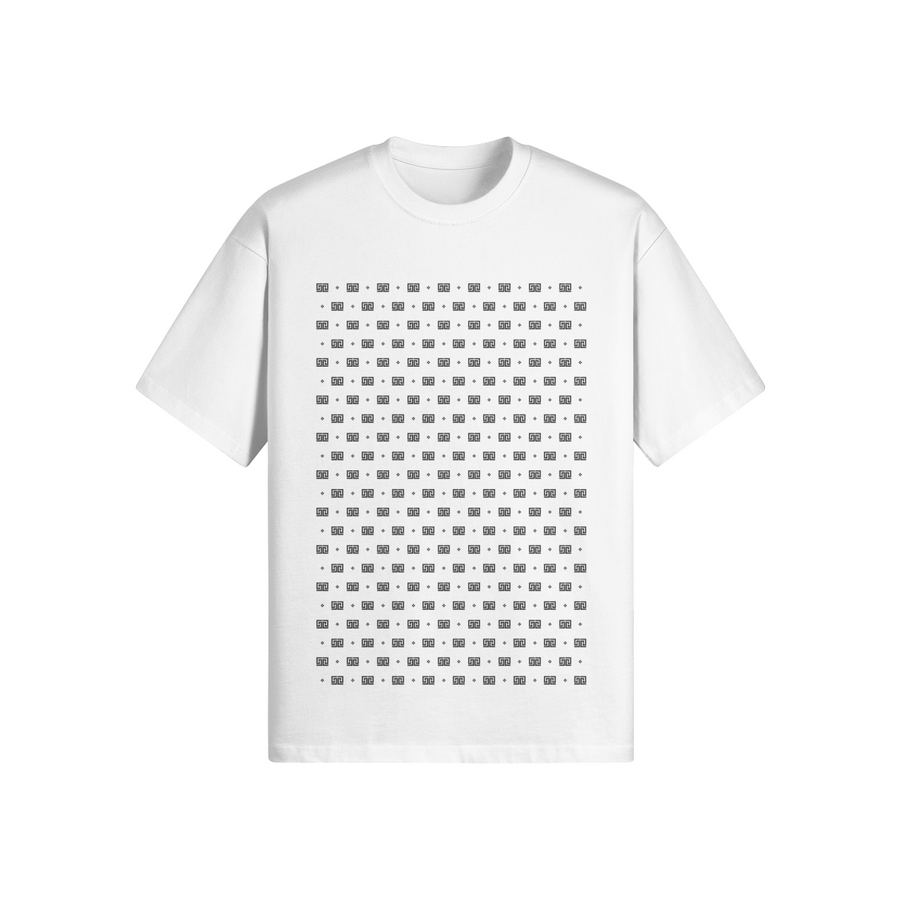 ODEÉ | Black minimono (103) Unisex Oversized Crewneck Tshirt | 305 GSM