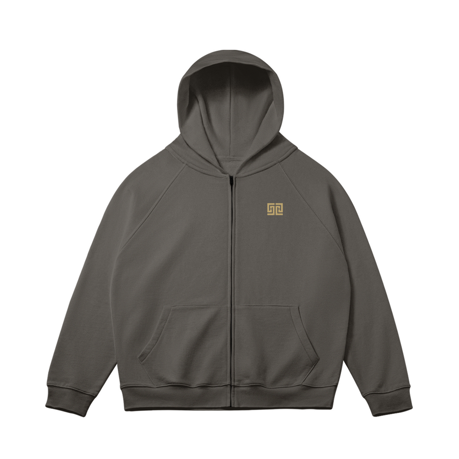 ODEÉ | MarkStyle (87) | Unisex Heavy Flecee Lined Zip Hoodie | 380 GSM