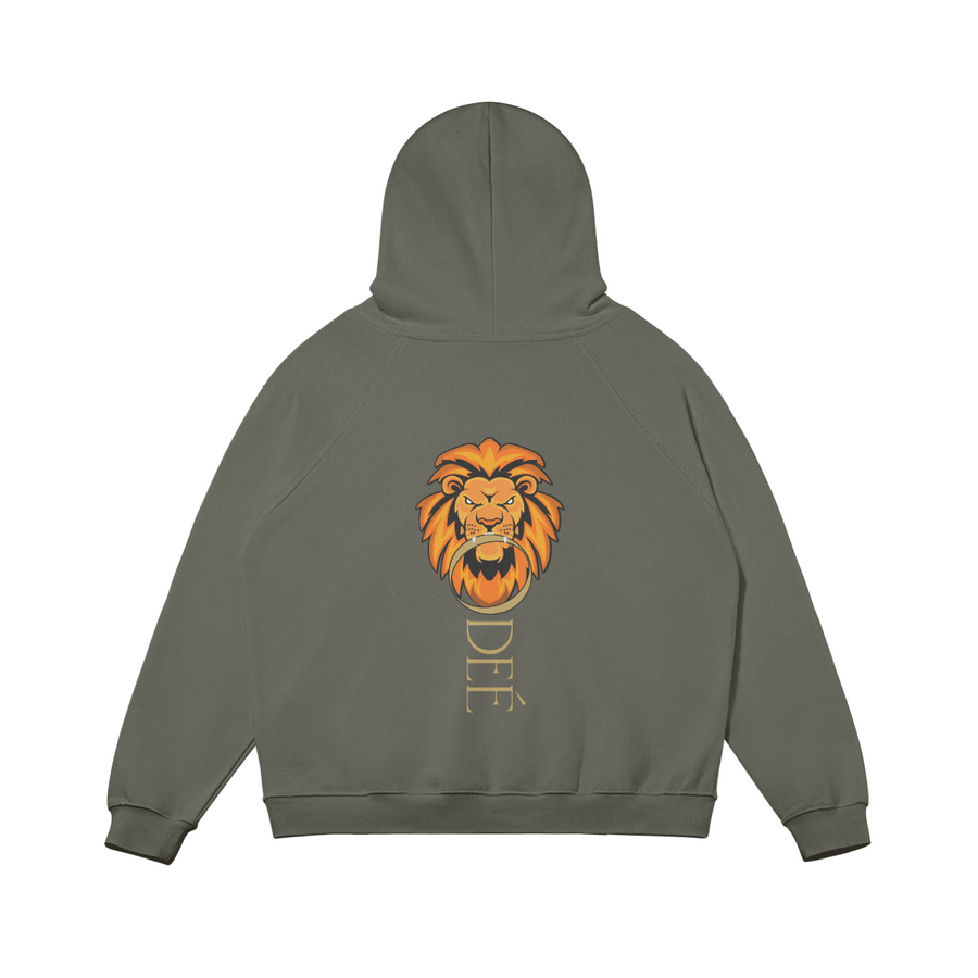 Lion Unisex Heavy Weighted Flecee Lined Hoodie