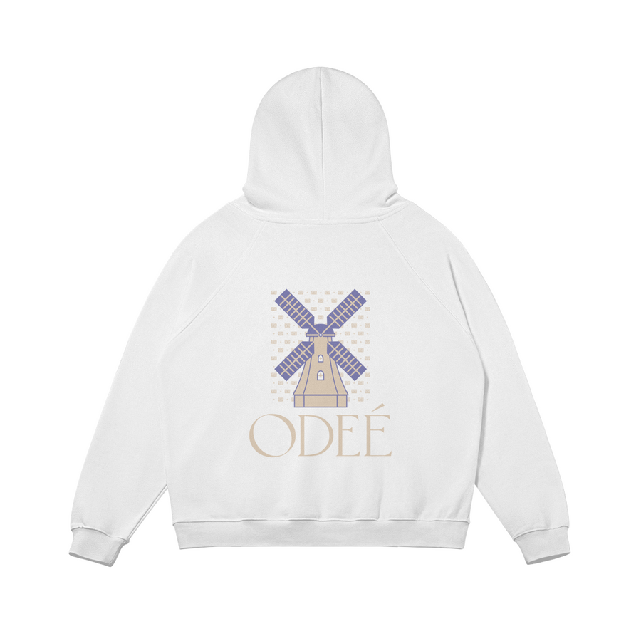 ODEÉ | Windmill 01 (71) | Unisex Heavy Flecee Lined Hoodie | 380 GSM