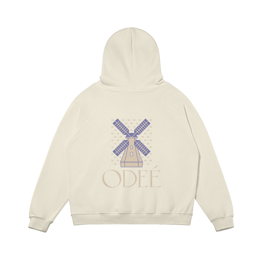 ODEÉ | Windmill 01 (71) | Unisex Heavy Flecee Lined Hoodie | 380 GSM