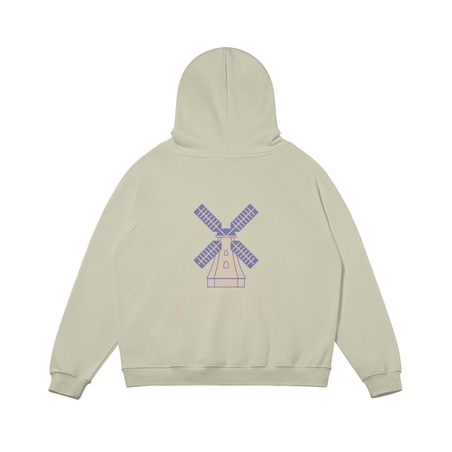 ODEÉ | Windmill 01 (71) | Unisex Heavy Flecee Lined Hoodie | 380 GSM