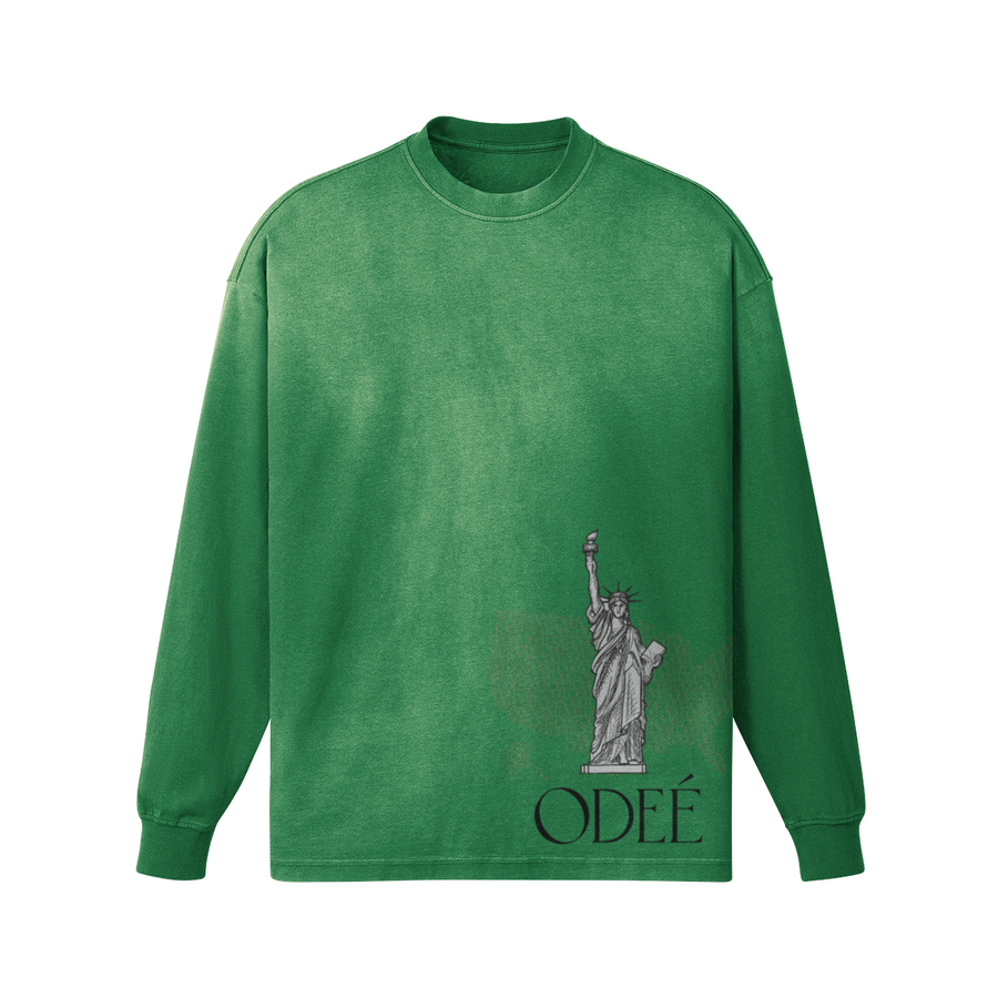 ODEÉ | Liberty (33) | Unisex Oversized Sun Faded Longsleeve  | 260 GSM