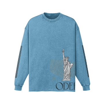 ODEÉ | Liberty MarkStyle (13)| Unisex Raw Faded Long Sleeve | 260GSM