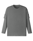 MarkStyle 11 Unisex Faux Layer Faded Long Sleeve