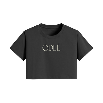 ODEÉ | Soft marble (63) | Women Crop Top Tshirt | 200 GSM
